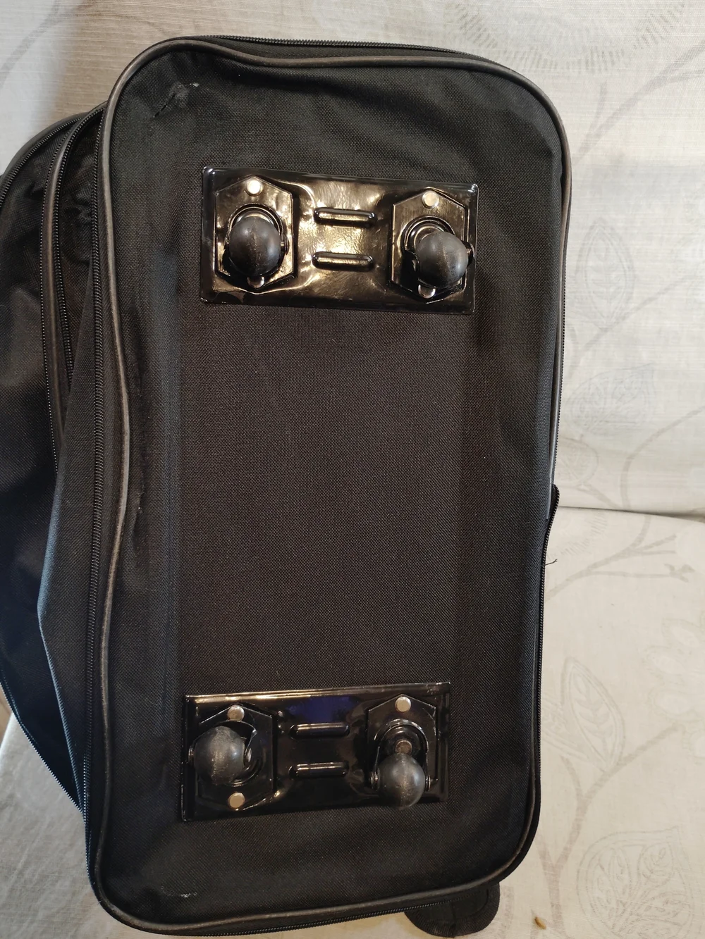 Mcllin Black Travel Rolling Expandable Tote/Carry On Bag